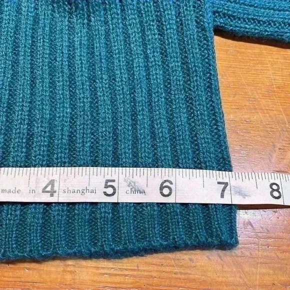 Made With Love Womens Cardigan Forest Green 2X V-Neck Zip Ribbed Wide Cuffs NWT - Picture 12 of 13